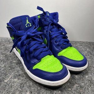 Nike Air Jordan 1 Retro High PS Kids Concord Electric Green Blue 705300-407 4.5Y